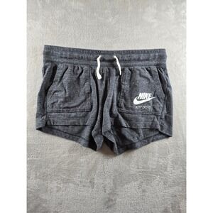 Nike Shorts Womens Large Gray Gym Fleece Sweat Sportswear Athletic 883733-060